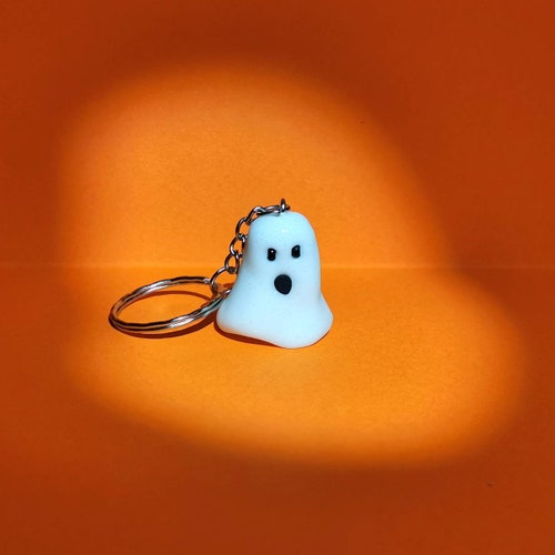 Ghost Keyring Ghost Keychain Etsy
