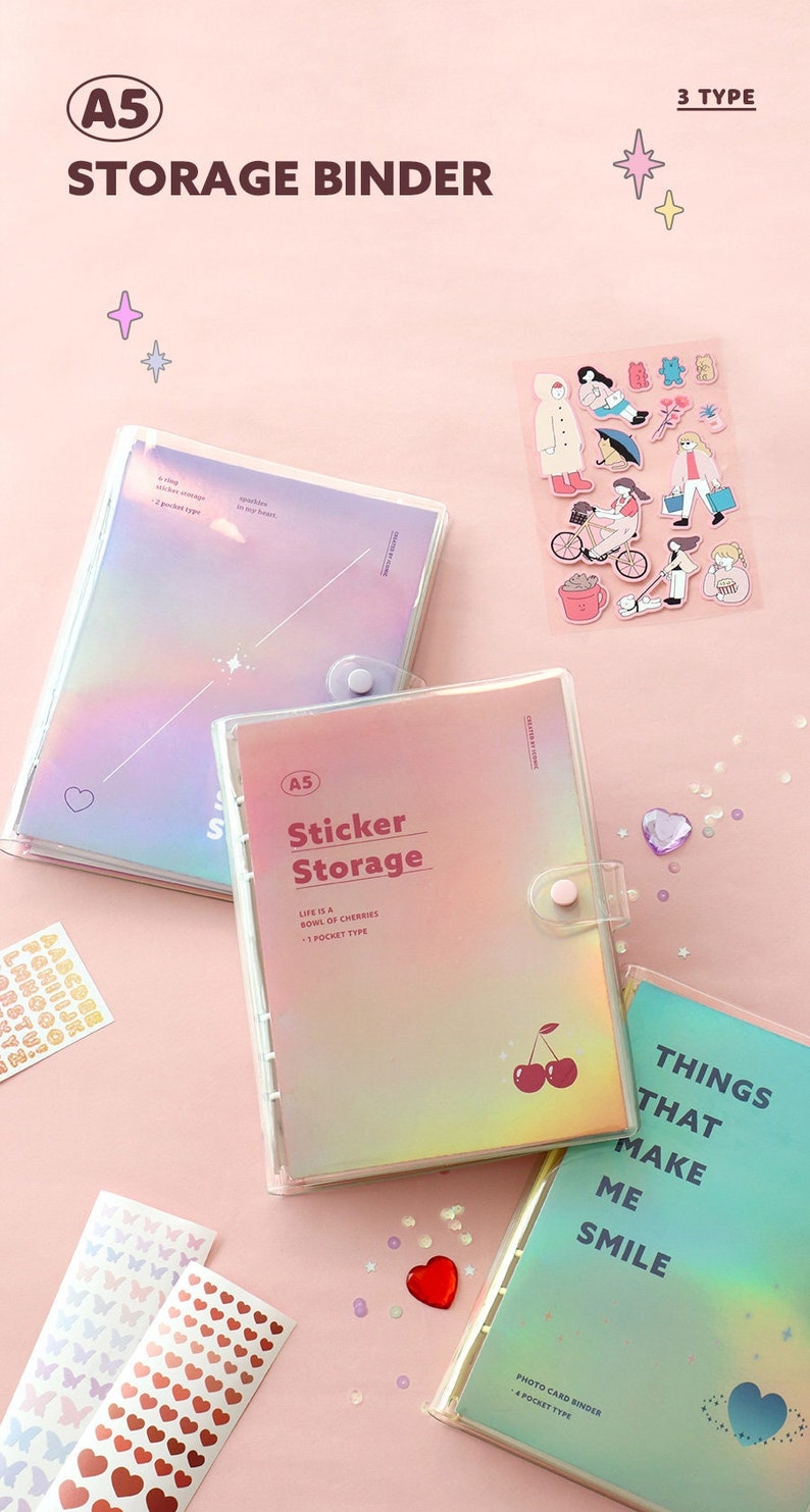Photocards Storage Book Seal Sticker Photo Card Binder Etsy
