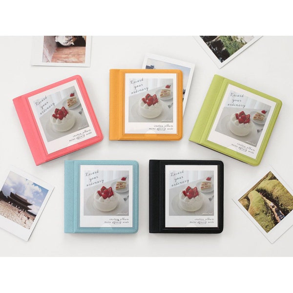 Instax Square Album [5 Colors] Fuji film Photo Album | Creative Photo Ideas | Cute Instax Photo Book | Instant Photo Backup | Travel Photo