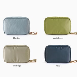 Spring Makeup Pouch 4 Colors Travel Toiletry Bag Daily Zipper Pouch Cosmetic Pouch Essential Makeup Bag Cozy Organizer Pouch image 9