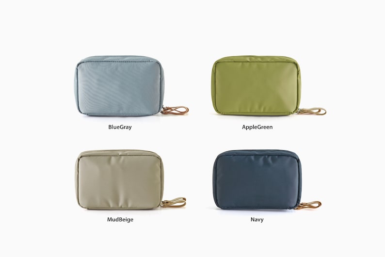 Spring Makeup Pouch 4 Colors Travel Toiletry Bag Daily Zipper Pouch Cosmetic Pouch Essential Makeup Bag Cozy Organizer Pouch image 9