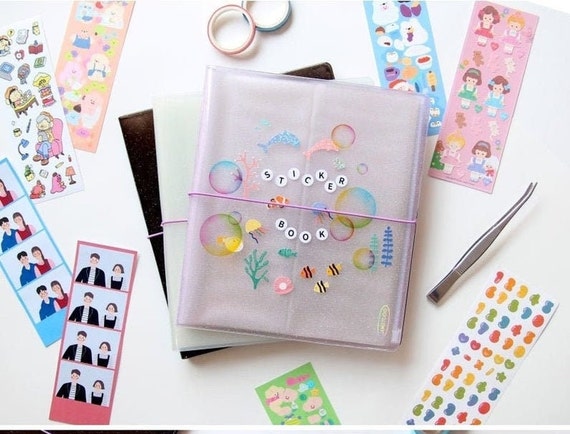 Storage Organization Stickers, Photo Sticker Holder Book