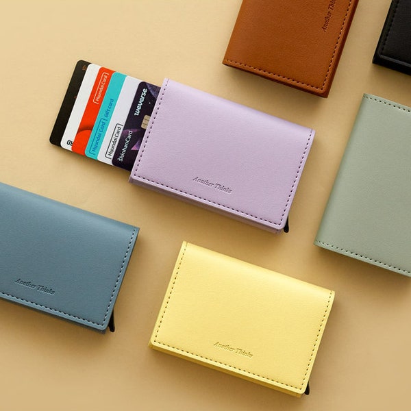 Card Wallet | Push-up Wallet | Unisex Minimalist Wallet | Slim Magic Wallet | Mini Wallet | Auto Pop-up Card Holder