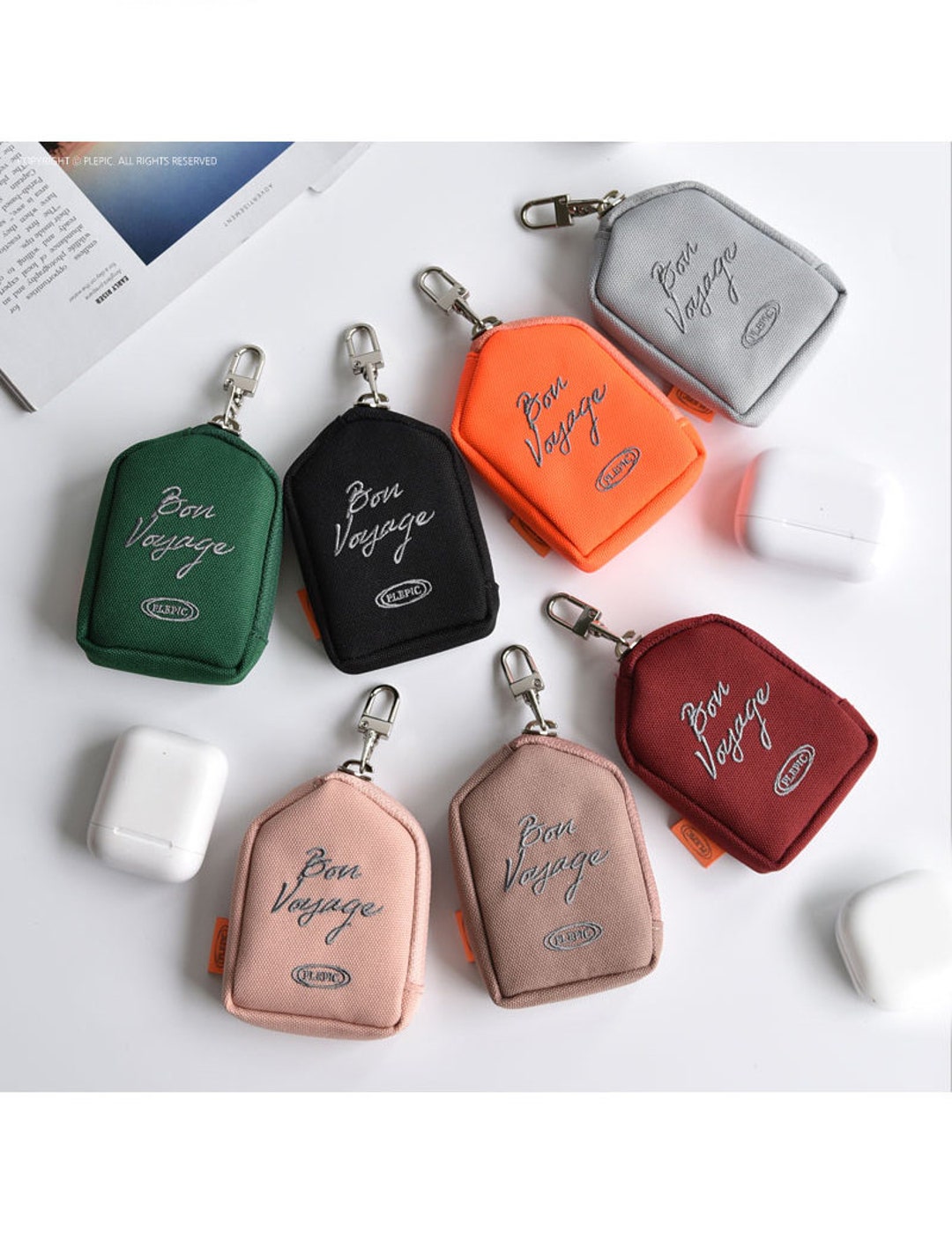 Airpods Case 7 Vivid Colors Earbuds Pouch Galaxy Buds Bag - Etsy