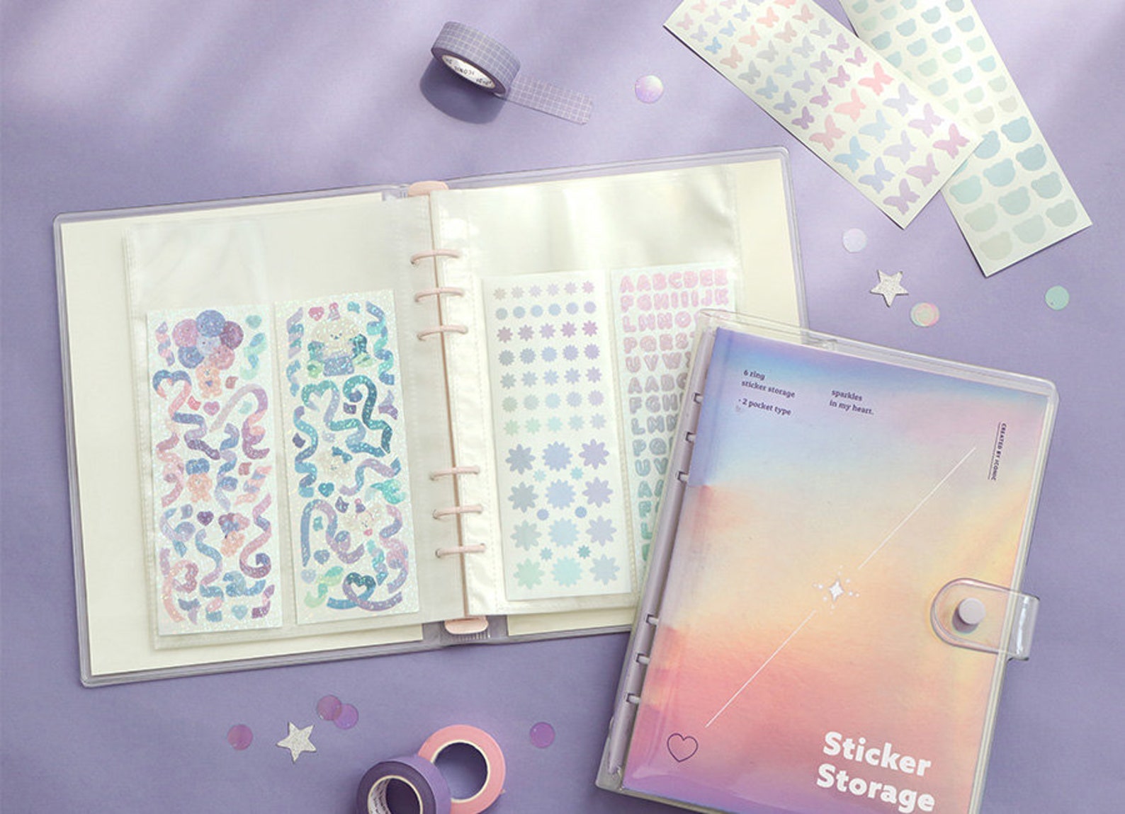 Photocards Storage Book Seal Sticker Photo Card Binder Etsy