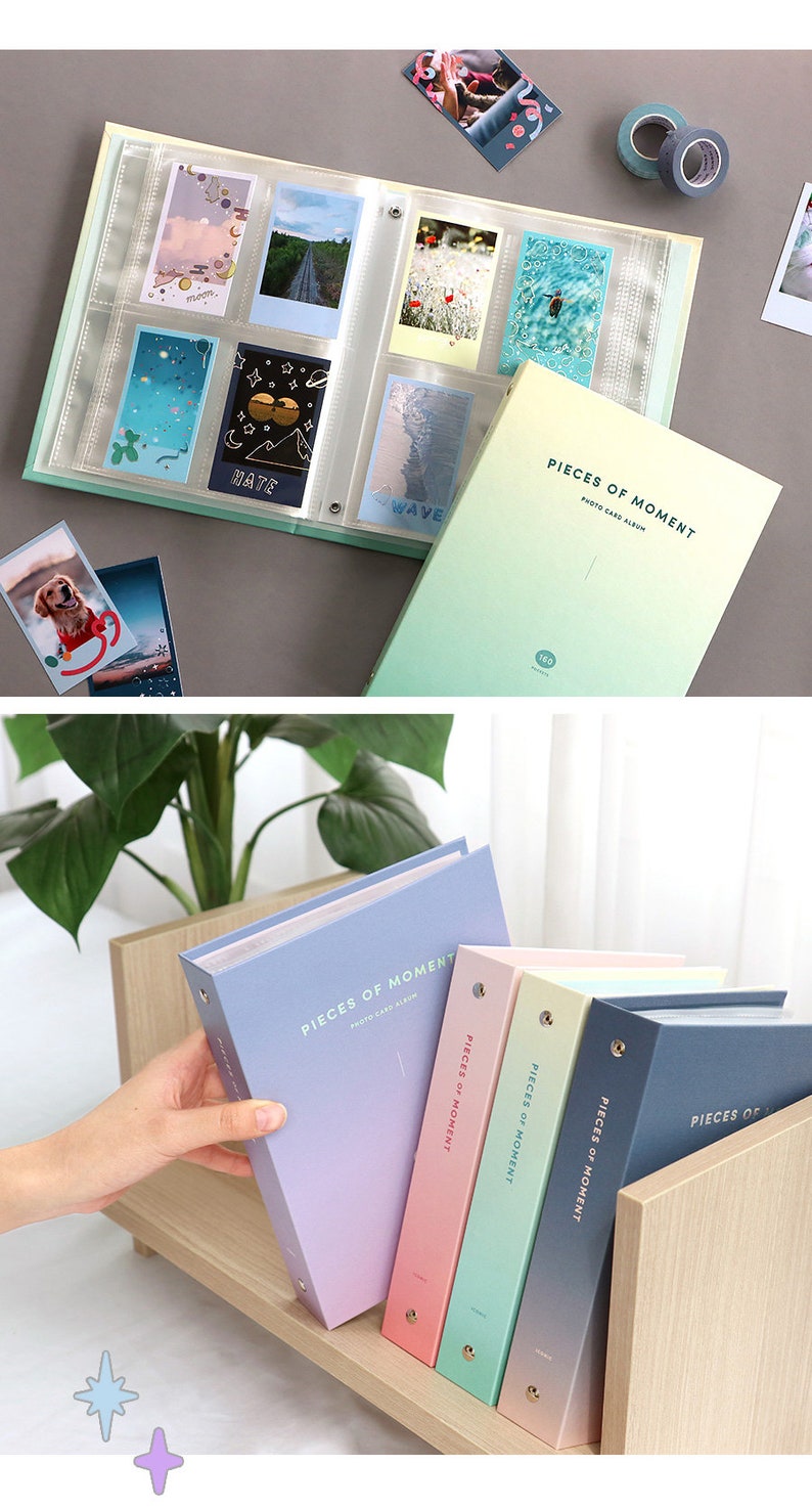 Photocard Album 4 Colors PC Storage Binder Pastel Collection PC Album Photo card Binder Game Card Collect Album Instant Photo Book image 3