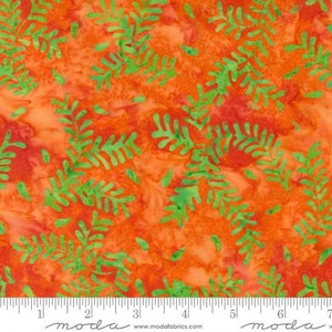 Moda - BERMUDA BATIKS - Quilt Fabric-by-the-1/2 yard 4359 - 24. Bermuda Batik in Mango Orange