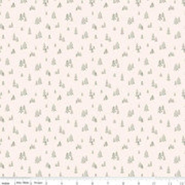Riley Blake- ROUND The MOUNTAIN -Fabric-by-the-1/2 yard by Riley Blake C13817-CREAM  Multiple units cut in one continuous piece.