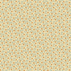 Andover - SECRET STASH in Earth Tones by Edyta Sitar of Laundry Basket Quilts - Quilt Fabric-by-the-1/2 yard 9558 O Primrose in Straw