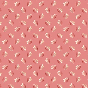 Andover - SWEET SIXTEEN - by Edtya Sitar of Laundry Basket Quilts - Quilt Fabric-by-the-1/2 yard 9586 E Sprig in Pink