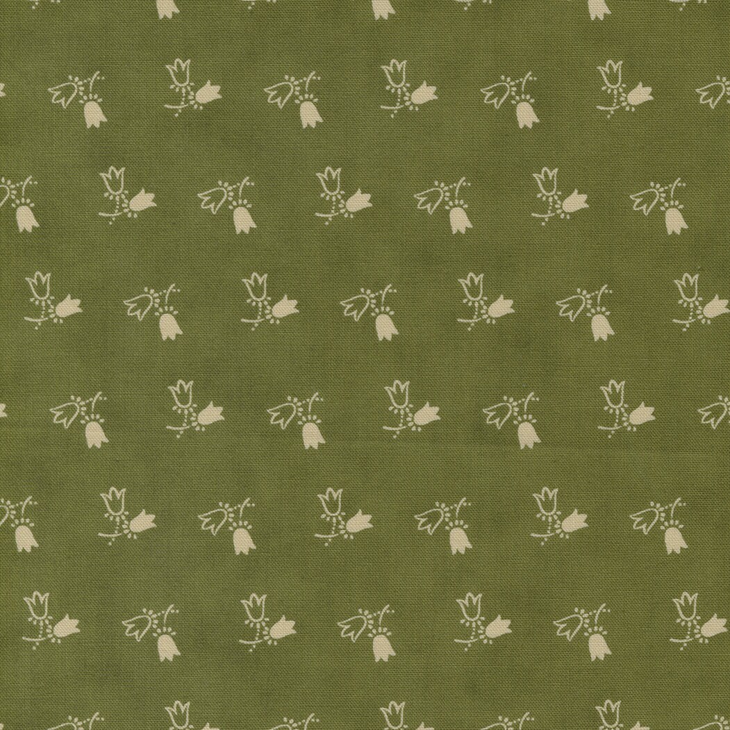 Moda - GARDEN GATHERINGS - Quilt Fabric-by-the-1/2 yard by Primitive Gatherings.  49177 - 26. Sprout