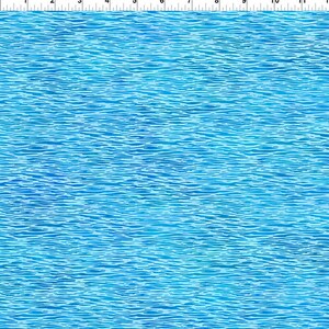 Puede incluir: Una tela con un patrón similar al agua. El diseño presenta líneas horizontales en diferentes tonos de azul, creando una ilusión de agua ondulante. El efecto general es una imagen serena y calmante.