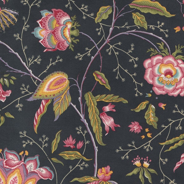 Moda - FLORENCE'S FANCY - Quilt Fabric-by-the-1/2yard    by Betsy Chutchian   31660 13   Black Ink