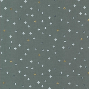 Moda - SHIMMER - Quilt Fabric-by-the-1/2 yard Zen Chic 1845 15M  Black, White and Metallic   Multiple units cut in one continuous piece.