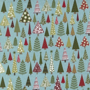 Moda - PEPPERMINT BARK - Quilt Fabric-by-the-1/2 yard by Basic Gray  30692 15 Teal  Multiple Quantities Cut In One Continuous Piece