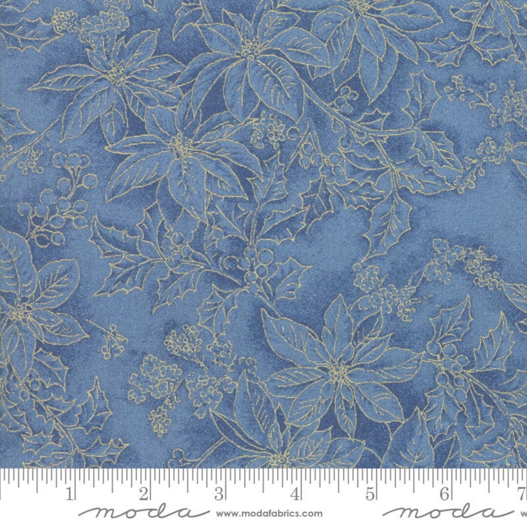 Moda FOREST FROST GLITTER Quilt Fabricbythe1/2 Yard by Etsy