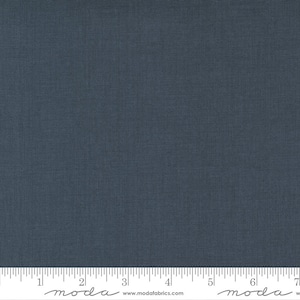 Moda - FRENCH GENERAL SOLIDS - Quilt Fabric-by-the-1/2 yard by French General 13529 - 87 Textured Solid in Indigo