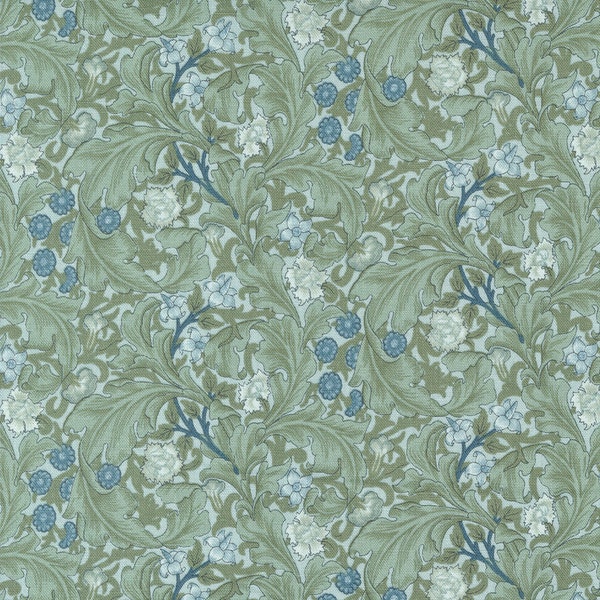 Moda - MORRIS MEADOW - Quilt Fabric-by-the-1/2 yard by Barbara Brackman 8374 16 Multiple units will be cut in one continuous piece.