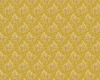 Andover - SECRET STASH in Earth Tones by Edyta Sitar of Laundry Basket Quilts - Quilt Fabric-by-the-1/2 yard 8619 Y Elderberry in Ochre