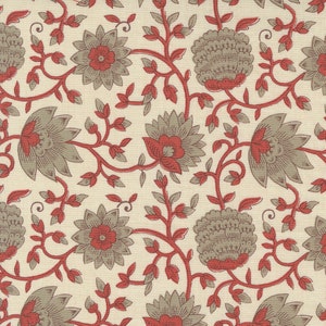 Moda - BONHEUR JOUR - Quilt Fabric-by-the-1/2 yard by French General 13912   16   Pearl