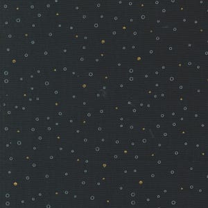 Moda - SHIMMER - Quilt Fabric-by-the-1/2 yard Zen Chic 1846 15M  Black, White and Metallic   Multiple units cut in one continuous piece.