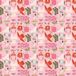 Poppie Cotton - SNUGGLE UP BUTTERCUP - Quilt Fabric-by-the-1/2 yard SB21602 Favorite Things in Pink