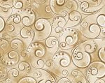 Benartex  PEARL SPLENDOR -by-the-1/2 yard by Kanvas   12707P70B   Swirls     Multiple Units Cut In 1 Continuous Piece