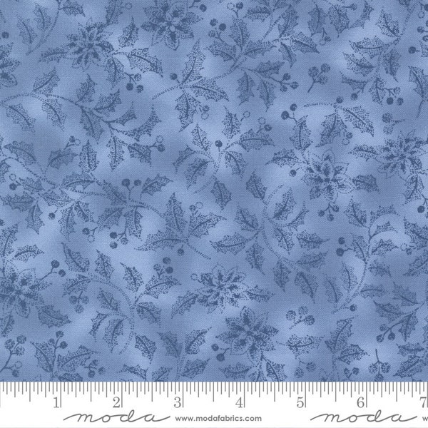 Moda Fabrics - BLIZZARD BLUES - Quilt Fabric-by-the-1/2 yard by Moda 33675 14 Crystal Blue  Multiple Quantities Cut In One Continuous Piece