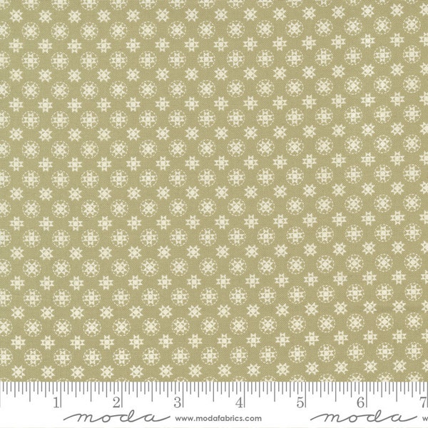 Moda Fabrics - BUTTERCUP & SLATE - 29155 14 Quilt Fabric-by-the-1/2 yard by Corey Yoder       Clover   Cloud Quilt Star Pattern on Clover