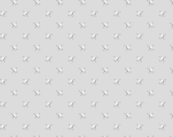 Andover - WILLOW by Andover - Quilting Fabric-by-the-1/2 yard 9616 C Small Leaf in Grey