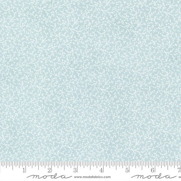 Moda - CASCADE - Quilt Fabric-by-the-1/2 yard by Three Sisters 44327 13 Floral  Leaves Sky Multiple Units cut in one continuous piece.