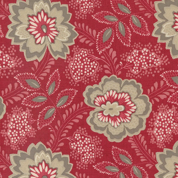 Moda - CHATEAU DE CHANTILLY - Quilt Fabric-by-the-1/2 yard French General 13943 14 Rogue   Multiple units cut in one continuous piece.