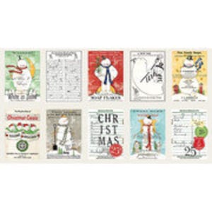 Riley Blake - WHITE AS SNOW - Quilt Fabric-by-the-Panel by J. Wecker Frisch C13552  Multiple Units cut to one Continuous Piece