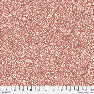 Free Spirit Fabrics - LEICESTER - Quilt Fabric-by-the-1/2 yard by Morris & Co  PWWM085.RED  Small Standin Lily Red