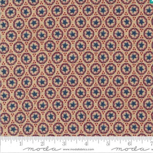 Moda - MY COUNTRY - Quilt Fabric  by Kathy Schmitz  7043 - 12. My Country Wheat