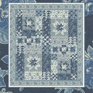 Coach House Designs - Study In  Blue - PatternCHD2228  66 x 74