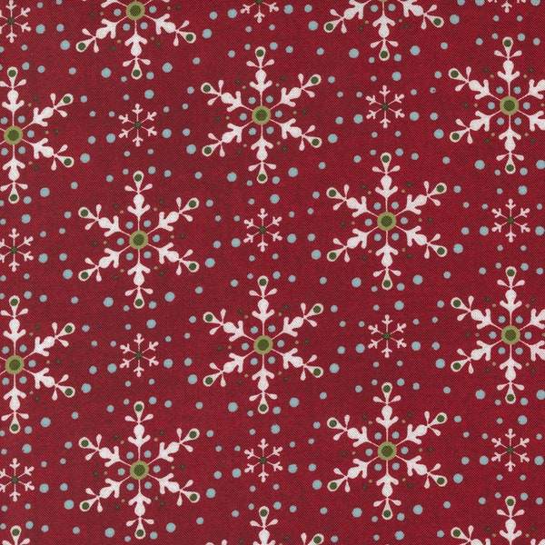 Moda - PEPPERMINT BARK - Quilt Fabric-by-the-1/2 yard by Basic Gray  30695 13 Christmas  Multiple Quantities Cut In One Continuous Piece
