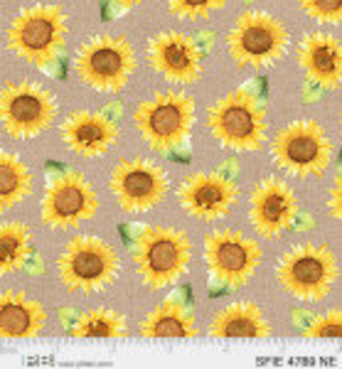 Sunflower Textiles P & B Textiles - SUNFLOWER FIELD - Quilt Fabric-by-the-1/2 Yard by ...