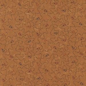 Moda Fabrics - CLOVER BLOSSOM FARM - Quilt Fabric-by-the-1/2 yard by Kansas Troubles Quilters   9716 12   Sunflower Tonal   Dot Pattern