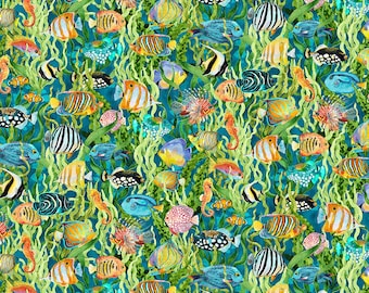 CALYPSO III - In The Beginning Fabrics Jason Yenter 34CAL-2   Sold in 1/2 yard units. Multiple Units cut to one Continuous Piece