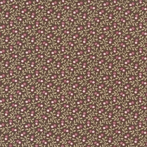 Moda - FLORENCE&#39;S FANCY - Quilt Fabric-by-the-1/2yard    by Betsy Chutchian   31663 19 Brown