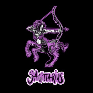 Sagittarius II - Hand Drawn Art - Boho - Zodiac - Star Sign - Astrology - Witch - Magic - Tarot - Witchcraft - Poster - Decor - Poster