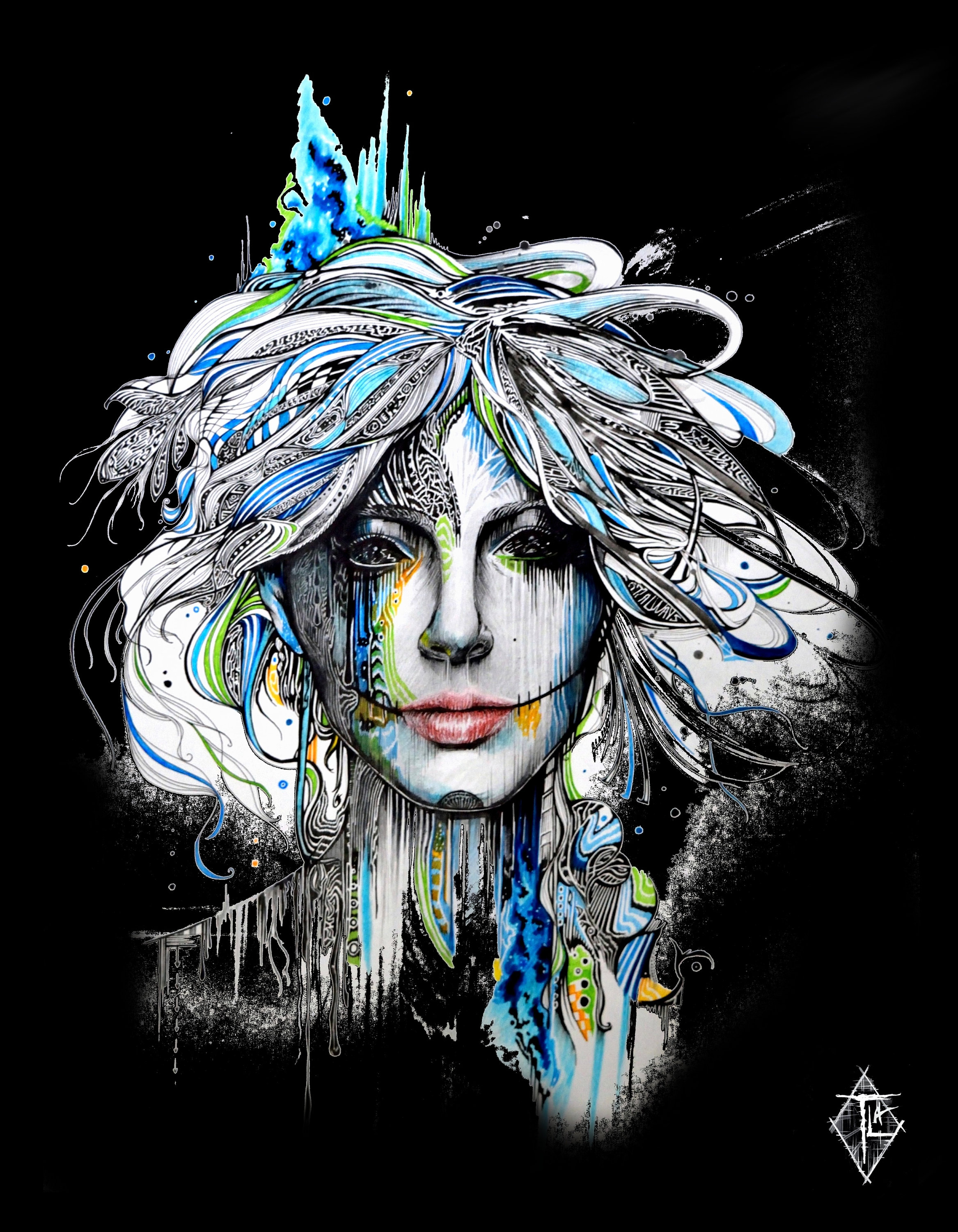 Kyandi Gao - Psychedelic - Wall Art - Decor - Poster - Zen