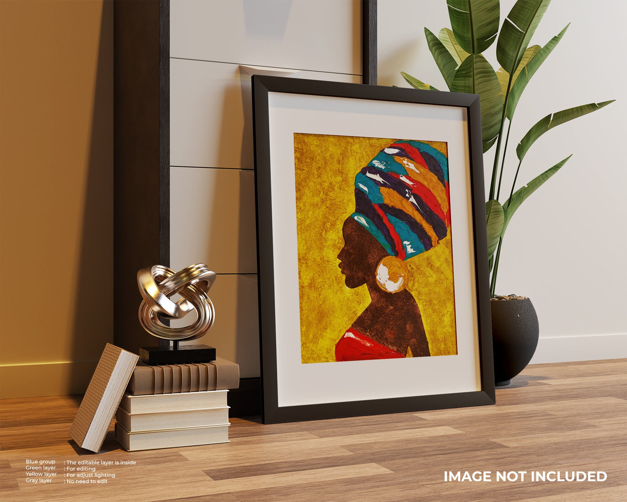 African Queen Painting Woman Original Art 16 by 12 African Etsy