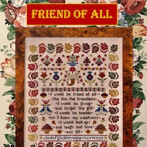Friend of All Cross Stitch Pattern