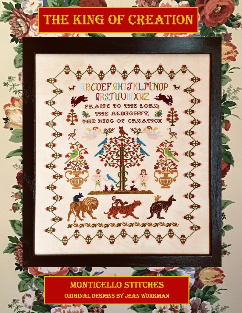 King of Creation Cross Stitch Pattern Etsy