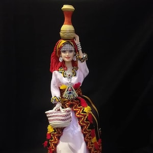 Barbie Dolls with traditional Berber costume: African Algerian Amazigh dolls