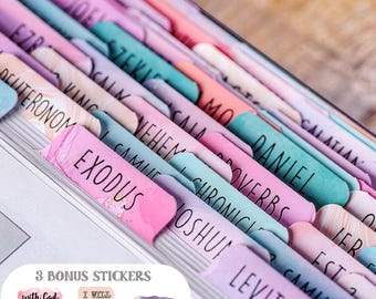 パステルネビュラ聖書タブ：ラミネート加工、大活字 - 聖書研究