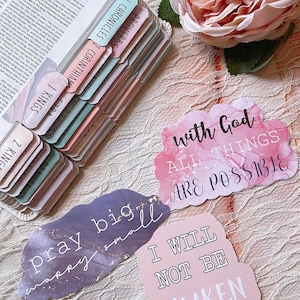 Pastel Nebula Bible Tabs: Laminated, Large Print - Bible Study image 14