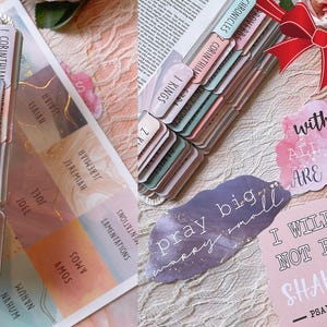 Pastel Nebula Bible Tabs: Laminated, Large Print - Bible Study image 6